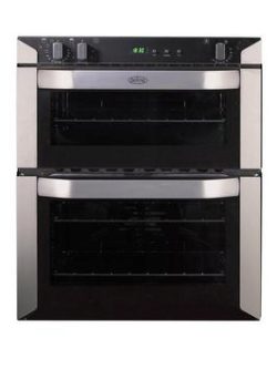 Belling Bi70Fp 60Cm Built-Under Double Fan Electric Oven - Stainless Steel